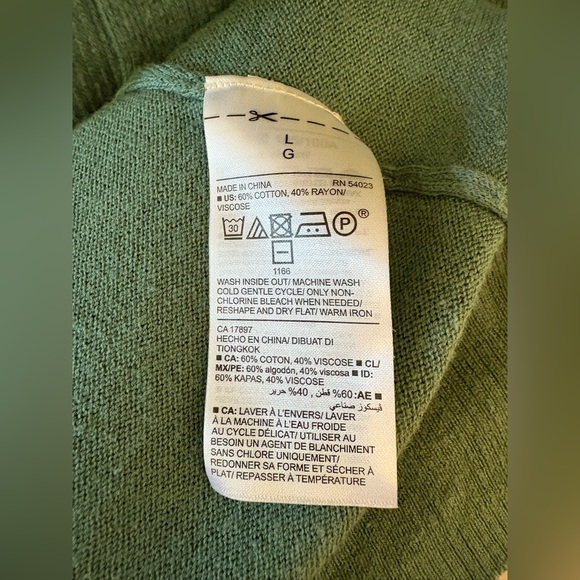 Women’s teal sweater cardigan - Picture 3 of 4